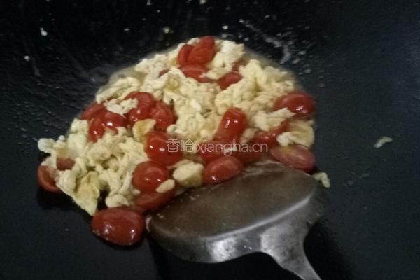 圣女果炒蛋的做法图解9