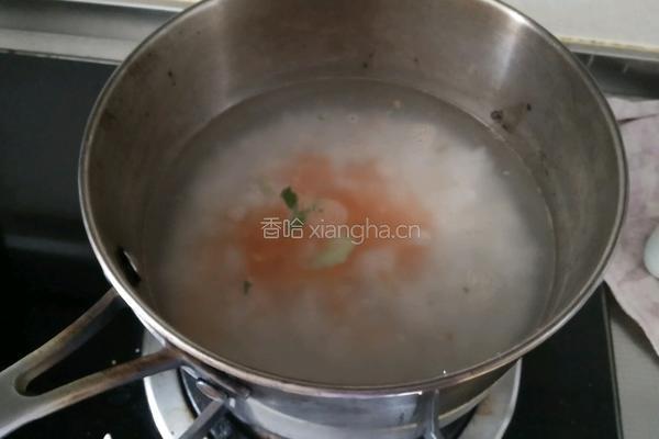鲜虾大米粥的做法图解2