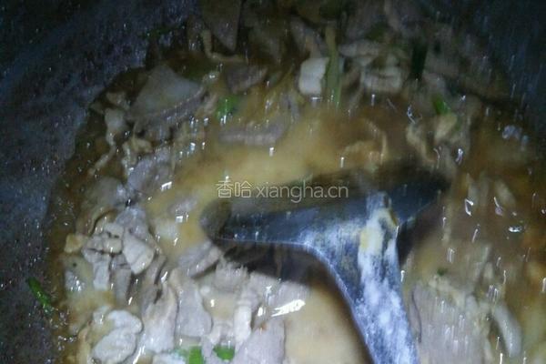 猪肝炒瘦肉的做法图解9
