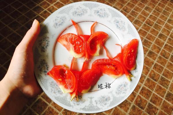 番茄蝴蝶花的做法图解8