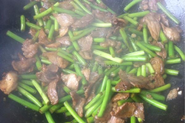 蒜薹炒肉的做法图解7