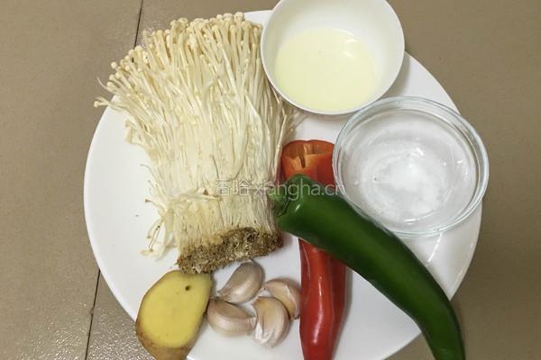 清炒金针菇的做法图解1