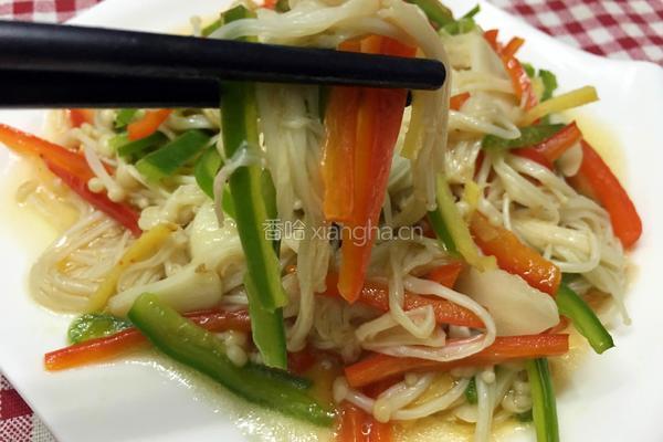 清炒金针菇的做法图解8