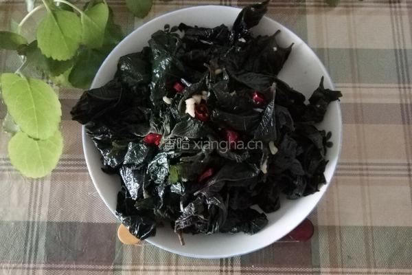 凉拌紫苏的做法图解3