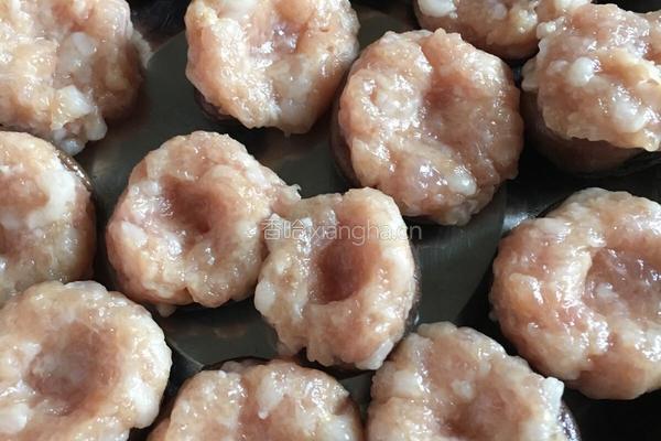 瘦肉鹌鹑蛋瓤鲜冬菇的做法图解4