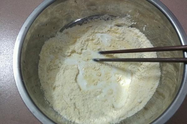牛奶玉米花饼的做法图解2
