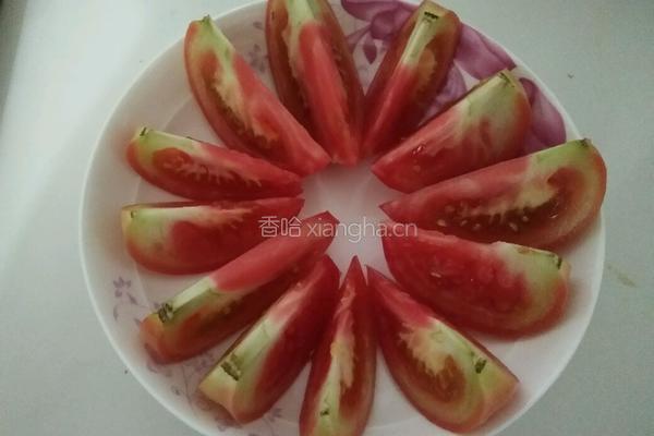 白糖拌西红柿的做法图解2