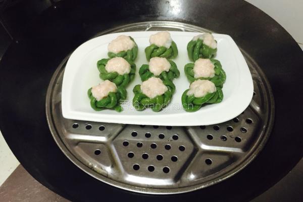 猪白肉虾滑酿豆角的做法图解9