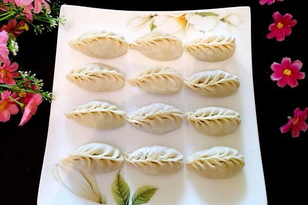 麦穗蒸饺（酸菜青椒鲜肉馅）的做法图解8