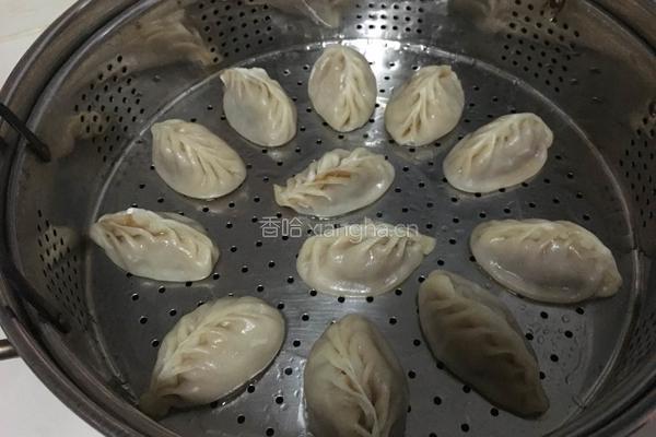 麦穗蒸饺（酸菜青椒鲜肉馅）的做法图解9