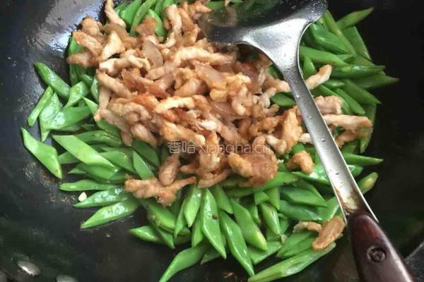 豆角炒肉的做法图解9