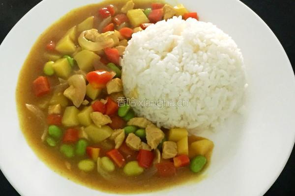 咖喱鸡块饭的做法图解8