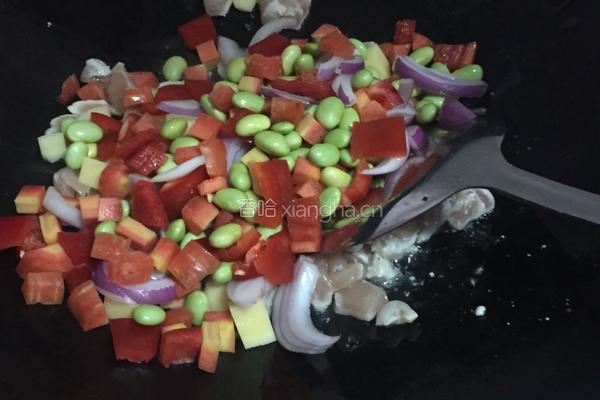 咖喱鸡肉焗饭的做法图解3