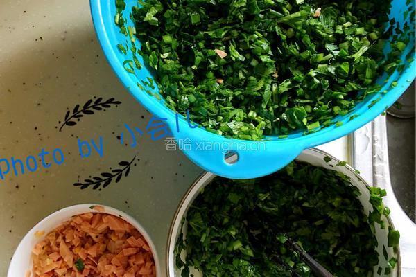 菜馍(韭菜鸡蛋盒子)的做法图解3