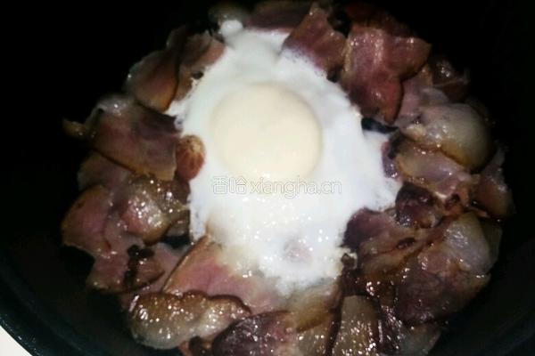 第一次尝试做腊味饭黑米腊味饭的做法图解5