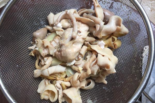 蚝油炒鸡肠的做法图解5