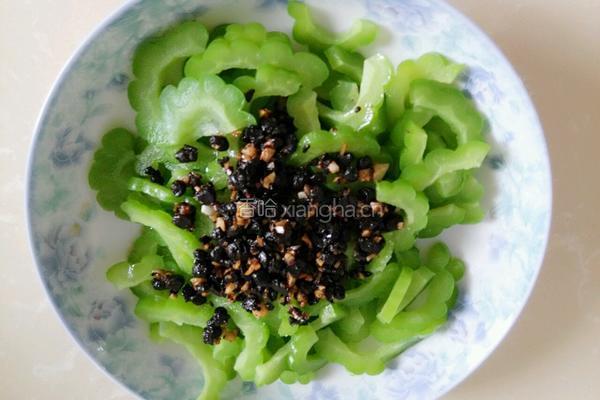 豆豉苦瓜的做法图解8