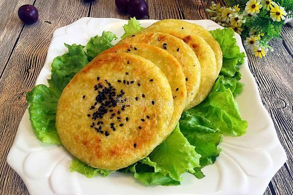 烫面黑芝麻薄饼的做法图解8