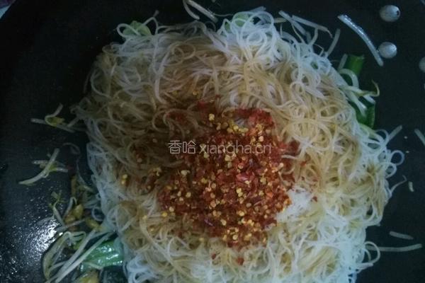 家常炒米粉的做法图解6