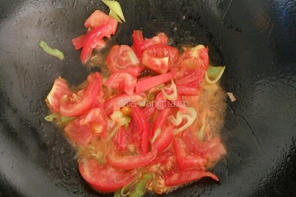 西红柿炒豆角的做法图解4