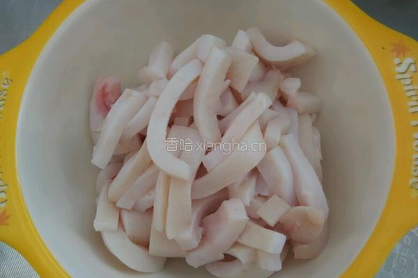 炒肉皮的做法图解1