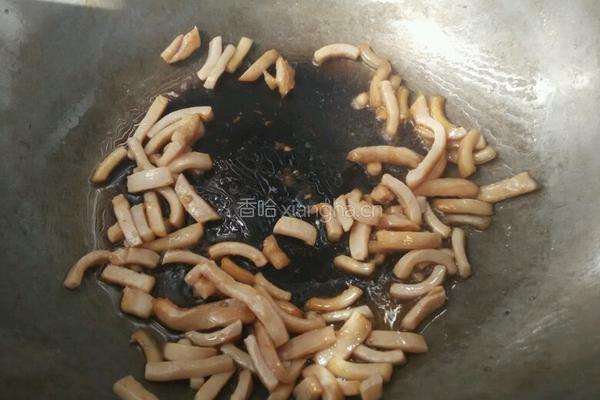 炒肉皮的做法图解4