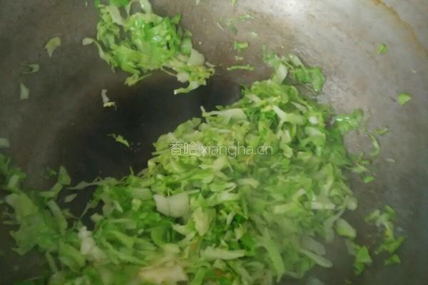 白菜鸡蛋炒饭的做法图解4