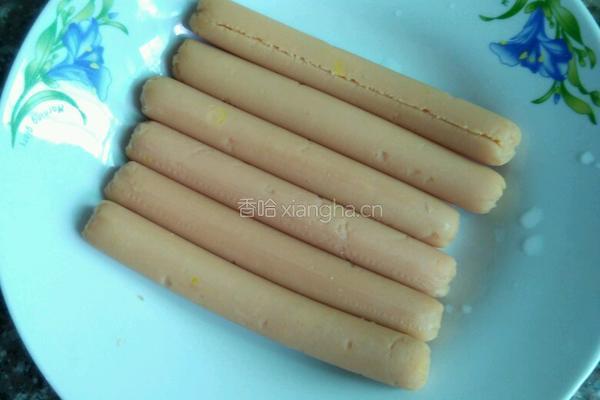 海鲜菇炒火腿的做法图解2