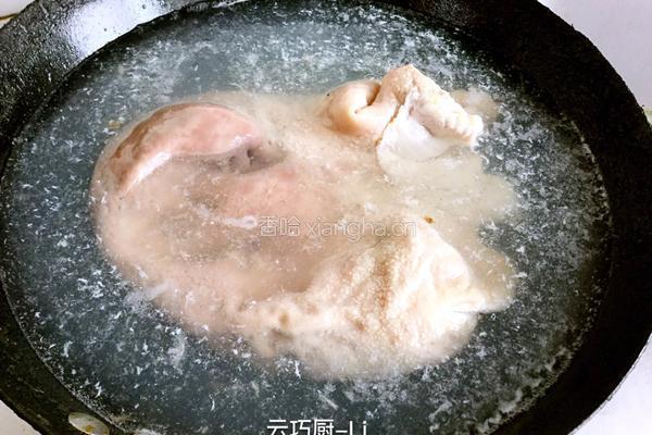 白菜拌猪肚丝的做法图解3