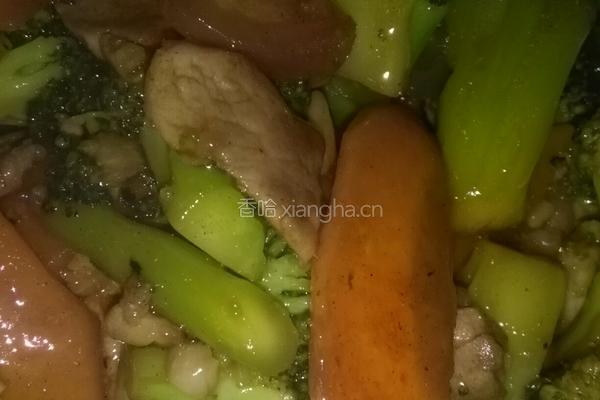 猪肉炒西兰花的做法图解8