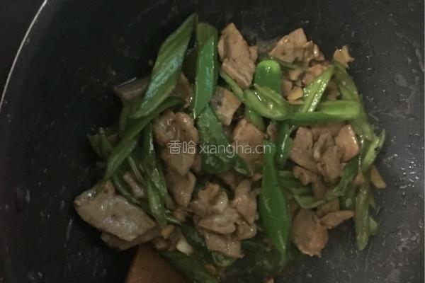青椒炒猪肝的做法图解7