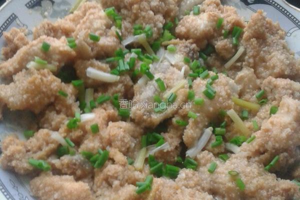 米粉蒸鸡肉的做法图解4