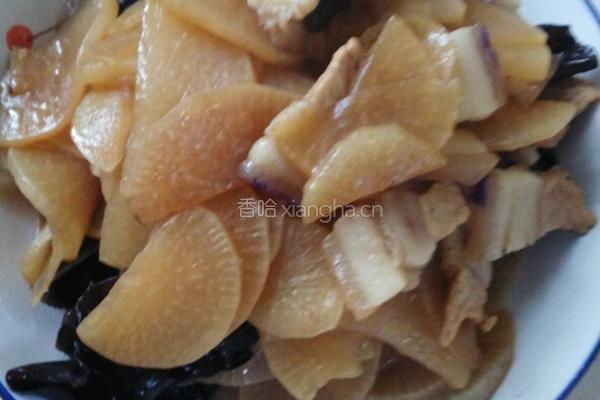 白萝卜烧肉的做法图解5