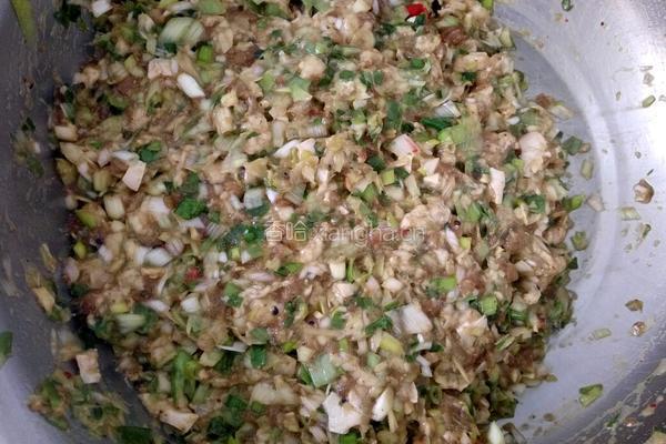 猪肉大葱饺子的做法图解1