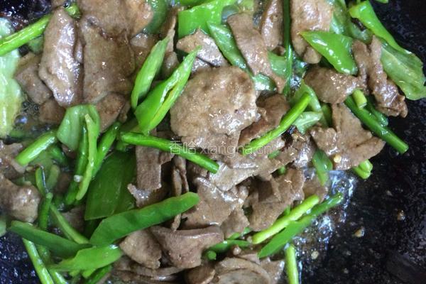 青椒炒猪肝的做法图解9