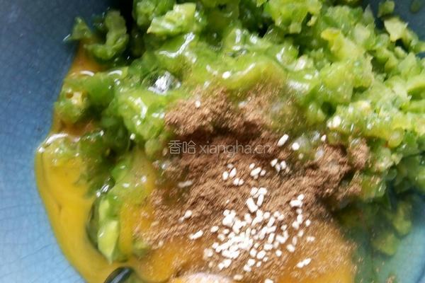 苦瓜煎蛋的做法图解4