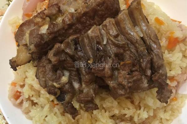 羊排手抓饭的做法图解7