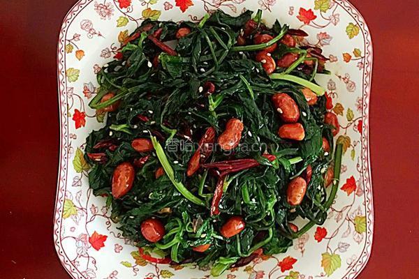【芹菜叶拌花生米】的做法图解13
