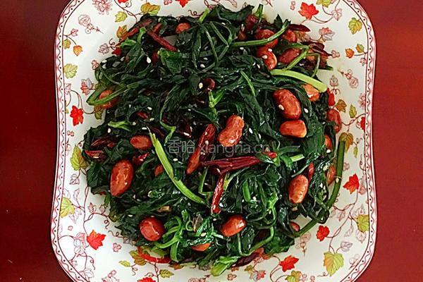 【芹菜叶拌花生米】的做法图解14