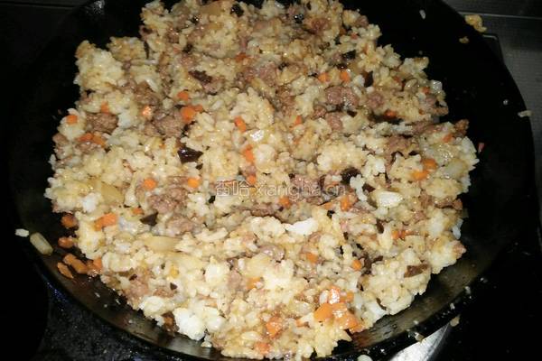 孜然牛肉炒大米饭的做法图解8