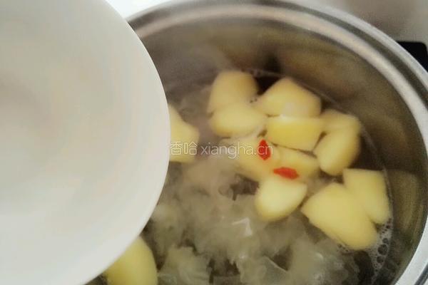 冰糖苹果银耳汤的做法图解6