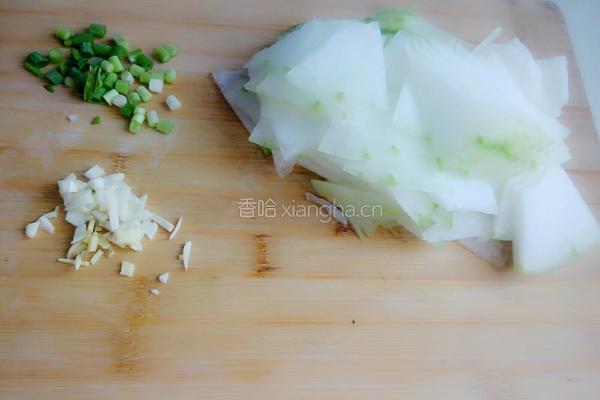 清炒冬瓜的做法图解2