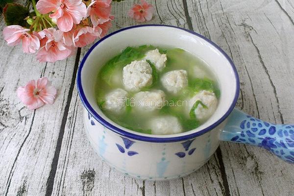 生菜肉丸汤的做法图解9