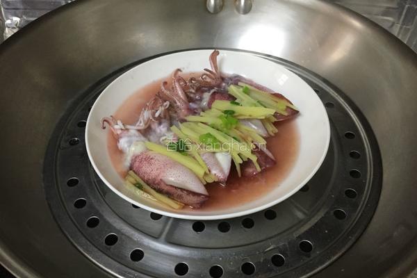 清蒸墨鱼仔的做法图解4