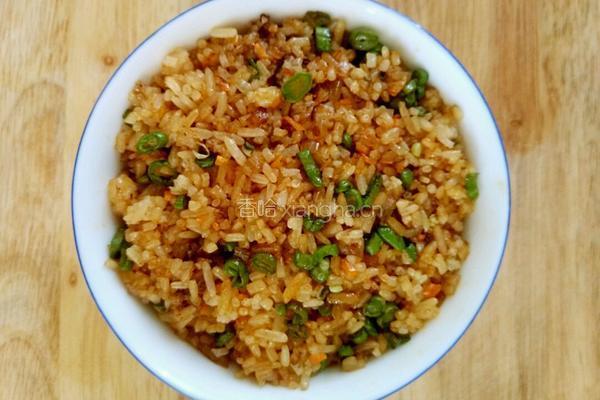 豇豆酱油炒饭的做法图解8
