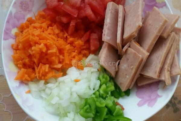 午餐肉披萨的做法图解2