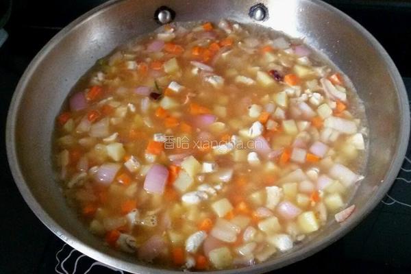 花样鸡肉咖喱饭的做法图解10