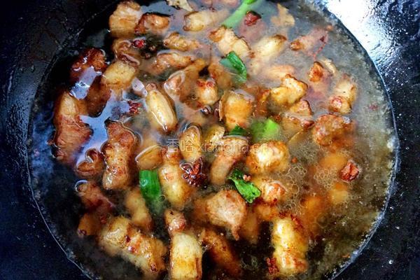 红烧肉炖豆角的做法图解7
