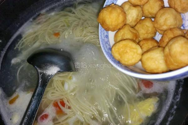 鱼丸鸡蛋长寿面的做法图解10