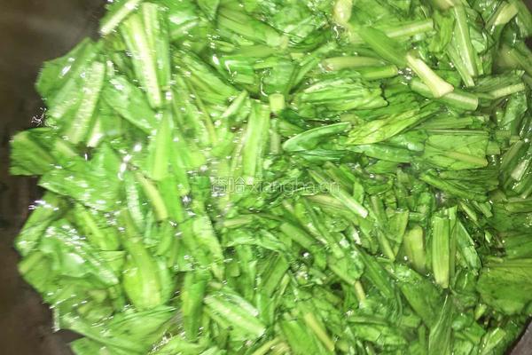 清炒油麦菜的做法图解2